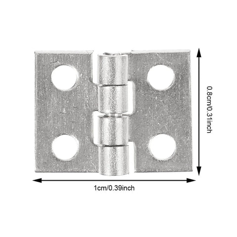Durable Mini Hinges For Wooden Boxes And Jewelry Boxes With Nails In Silver Copper Finish 75 Pack Tiny Hinges For DIY Craft Projects