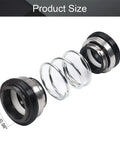 25mm Internal Diameter Shaft Seal Replacement For Pumps Alloy Plastic 20225 For Pump Shafts Water Pools And Spas Sealing Assembly DIY Friendly For Weakly Corrosive Media 0 To 0.6 MPa Minus 20 To 80 C exploded view