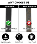 Comparison of Aluminum vs Other Material for Durable Iron Deck Balusters 32.25 Inch Black Spindles, 26 Pack With Screws For Outdoor Deck Stairs And Porch Railing, Warp Proof Rust Resistant Metal For Safe Modern Outdoor Look Tough As Nails