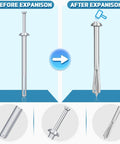 100 Pack One Quarter Inch By Three Inch Drive Nails For Anchor Hammer In Expansion Anchors Rustproof Zinc Plated Concrete Nails