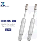 Heavy Duty Pair Of Four Inch Five Pound Gas Spring Lift Supports With Solid Carbon Steel Build Universal For Rv Car Truck Boat Hoods And Tailgates 2 pcs