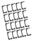 Outlet Spacers and Wall Plate Shims 20 Piece Iron Set for Fixing Wobbly Receptacles in Home and Office Black Finish