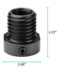 Lathe Headstock Spindle Adapter Converts Three Quarter Inch By Sixteen Tpi To One Inch By Eight Tpi With Blackened Rust Resistant Finish