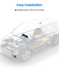 Diagram shows installation of Panel Paddle Valve Switch With Two Air Suspension Pressure Gauges And Fittings For Car Air Bag System