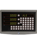 Heavy Duty Three Axis Digital Readout System With Rock Solid Cast Aluminum Shell And Slick Ka Linear Scale Plus Optic Encoder Ruler For Lathe Mill Rigs Boss Grade Accuracy Package Of Four control display with green numeric readouts.
