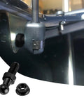 Set Of 4 Ball Studs For Gas Struts With Hardware Nuts, 5 Sixteen By 18 Thread, Three Fifths Inch Long Shank, 10mm Ball Head, Carbon Steel Construction, Black Finish, Heavy Duty Lift Support Mounts For Cars installed