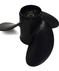 8.5 Inch Aluminum Propeller For Tohatsu Nissan Outboard Motors 8-9.8 HP, 3 Blade Black Powdercoated Aluminum, 12 Spline