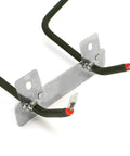 Bottom Oven Heating Element Replacement For GE And Kenmore Ovens, 18 Inch Long, showing connector end and mounting bracket