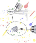 Must Have Pro Grade Airbrush Replacement Parts Kit With Nozzles Needles And Caps For 0.2mm 0.3mm 0.5mm Sizes Includes Wrench