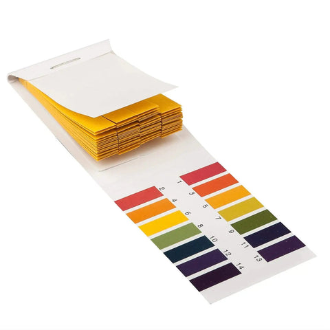 PH Indicator Strips Short Range Test Paper Litmus Strips For Home Use Two Packs Eighty Strips Each with color chart visible