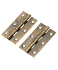 Beefy Concealed Hinges For Cabinets And Jewelry Boxes 2 Pack Antique Bronze Door Butt Hinges 50x28mm Easy Install Heavy Duty
