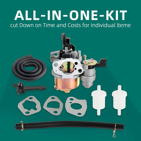 Carburetor Assembly 13624001 For TrailMaster MID XRS XRX with hoses, filters, and gaskets for 168cc 196cc engines