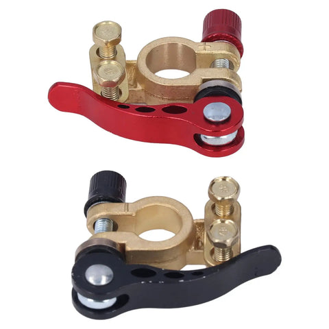 2 Pack Car Battery Terminal Clamps For Quick Disconnect And Release Positive Negative Power Terminals And Ends Heavy Duty