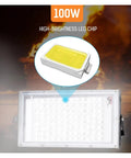 JUDYSSY Dc 12V Led Flood Light 100W Outdoor Floodlight with high-brightness LED chip, ideal for gardens and warehouses.