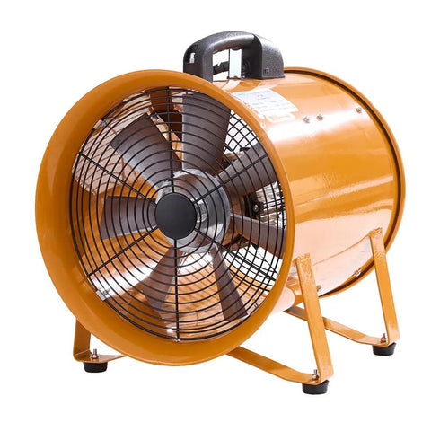 12 Inch Industrial Portable Air Blower Ventilator Delivers 3300 CFM High Velocity Airflow With 550W Motor For Rapid Extraction Purification Ventilation And Low Noise Heavy Duty Exhaust Fan