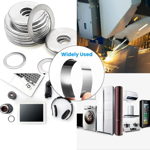 30 pcs 304 stainless steel shim stock, 1 in x 6 in, 10 sizes for leveling and gap filling.