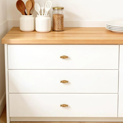 White dresser with 10 Pack Champagne Bronze Bar Cabinet Knobs Zinc Alloy Furniture Drawer Pulls Modern Cabinet Hardware