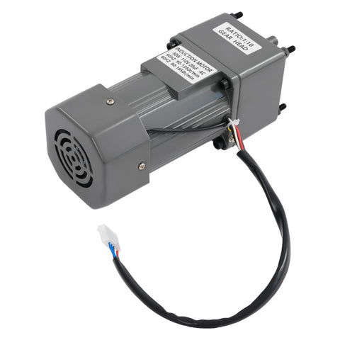 90W Variable Speed AC Gear Motor With 110V Single Phase Power 0-135 RPM Output 10K High Torque Includes Speed Controller And Gear Box