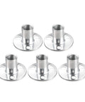 Built Tough M12x40 Carbon Steel Brad Hole Tee Nuts Featuring Heavy Gauge Round Flange Insert For Sturdy Furniture Hardware And No Sweat Wood Project Installations 5 Pack, set of five.
