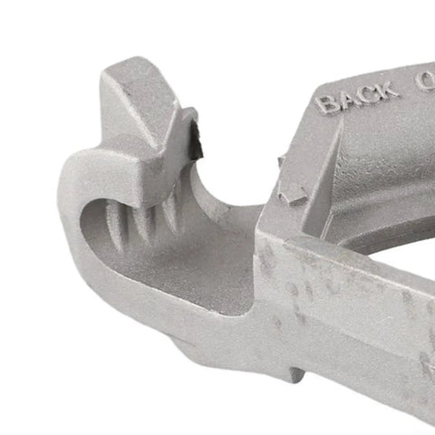 Close-up of Heavy Duty Aluminum EMT Conduit Bending Head Compatible With 1/2 Inch Electrical Pipe Manual Hand Bender Tool.