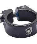 Ultra Lightweight Aluminum Bike Seat Post Clamp 31.8mm to 34.9mm Diameter, Snug Quick Release Seatpost Collar For Bicycles