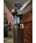 Heavy Duty One Hand Bar Clamp For Woodworking And Shop Fixes With Quick Toggle Spreader Mode and Grippy Pads in use, applying pressure on wood.