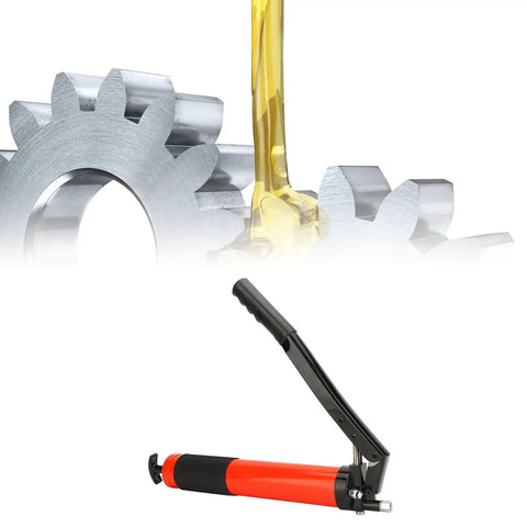 Double Rod Grease Tool With Aluminum Alloy Head For Equipment And Vehicles, Beefy High Pressure Manual Grease Gun, 600cc Capacity