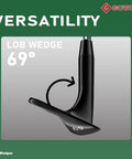 69 Degree Right Hand Forged Golf Wedge With Full Face Grooves CNC Milled For Killer Spin In Sand Gap And Lob Wedges For Men