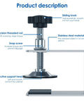 Detailed view of 2 Pack Drawer Front Installation Clamps Zinc Drawer Fixing Clips Adjustable Heavy Duty Cabinet and Furniture Jig
