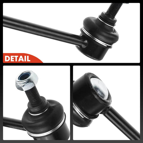 Close-up of Set Of 4 Front And Rear Sway Bar Links Kit Stabilizer Links For Mitsubishi with durable steel construction.