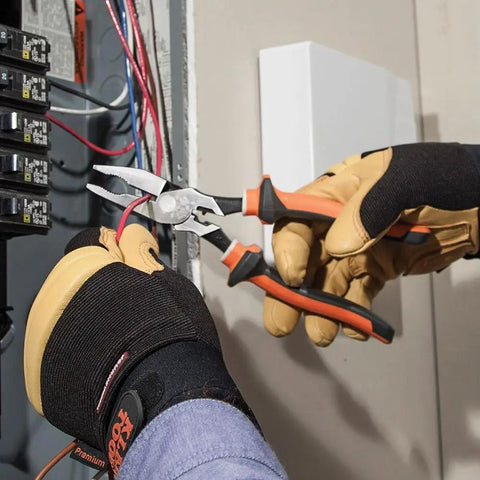 Insulated Do-It-All Combination Pliers With 1000V Protection, VDE Certified 3-Part Insulation used in electric work