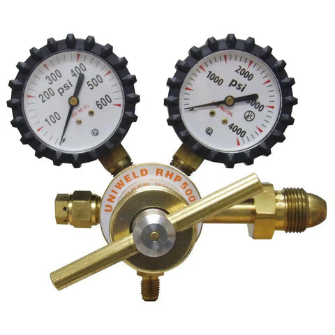 Nitrogen Regulator RHP500 With 0 to 500 PSI Delivery Pressure CGA580 Inlet Connection And 1 Quarter Inch Male Flare Outlet Connection
