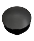 Dope Matte Black Tip Toe Bathtub Drain Stopper With Mushroom Overflow Faceplate One Half Inch Coarse Thread For Hella Smooth Step Control And Tight Fit Badass Zinc Hardware 50 Pack, top view of black drain stopper.