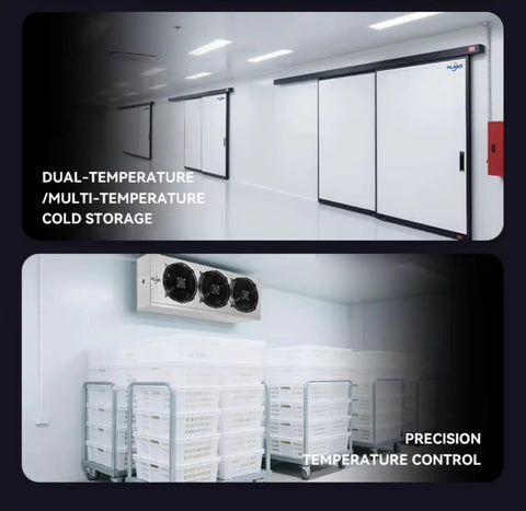 Top Tier Heavy Duty Modular Walk In Freezer And Commercial Blast Chilling Cold Storage Container with dual-temperature features.