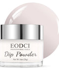 Milk White Nail Dip Powder in 1 Oz jar, odor free formula, Pro French Tip Manicure System, easy application for home use.