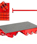 Heavy Duty Moving Dolly For Machinery And Equipment, Low Profile Skate Platform With Four PU Wheels and Anti Slip Deck