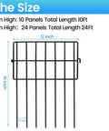 22 Pack No Dig Animal Barrier Fence Panels 16 Inch High With 1.5 Inch Gap Great For Dogs And Rabbits Backyard Pet Fence