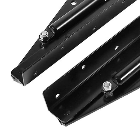 Heavy Duty Hydraulic Lift Up Hinge For Furniture made of rust-resistant steel, shown in close-up angle, sturdy lift mechanism visible.
