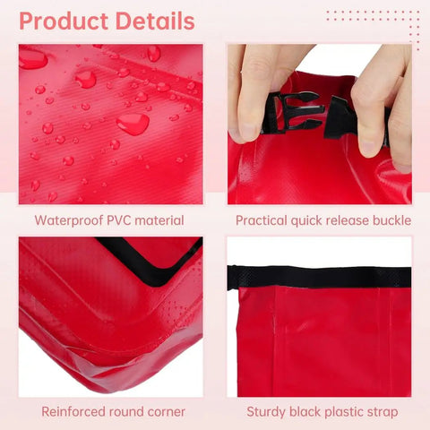 Must Have Waterproof Emergency Kit For Boating And Outdoor Adventures with waterproof PVC material and quick release buckle