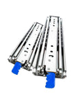 Side Mount Ball Bearing Drawer Rails 1 Pair 12-40 Inch Full Extension Sliding 3 Fold Heavy Duty Built Tough Drawer Slides With Lock