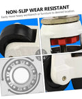 Beefy Heavy Duty GD-80F Leveling Transport Casters With Adjustable Plate 500 Kg Load Per Wheel, black swivel wheel detail