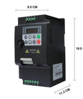 Beefy Power 0.75 to 5.5KW VFD AC 220V 380V Variable Frequency Drive Inverter for 3 Phase Motors with Precise Speed Control Frequency Converter Industrial Grade Motor Controller for CNC Pumps Fans and Conveyor Systems, 18x11.3x9.5 cm