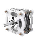 Heavy-Duty 1000W DIY Disc Permanent Magnet Coreless Generator Steel Plate Kit with silver shaft for wind energy.