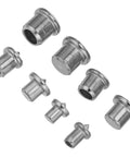 8 pieces of 16 pcs iron dowel and tenon center transfer plugs for woodworking with streamlined marking and pro grade fit