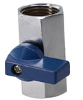 316 Stainless Steel Tap Ball Valve With Double Seal Bidirectional Flow And Quick Quarter Turn Shut Off Feature angled view, ideal for plumbing and brewing.