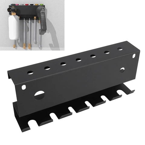 Wall Mount Pressure Washer Rack With One Quarter Inch Quick Connect, carbon steel organizer for garage or workshop