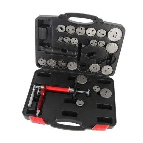 24 Piece Brake Piston Wind Back Tool Kit With 45 Steel And 118psi High Efficiency Universal Fit For Most Cars Pneumatic Rewind