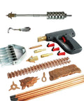 Dent Puller Stud Welder Repair Kit for Sheet Metal Car Body Panels and Spot Welding with 86 Piece Ring Set, visible components