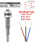 Inductive Proximity Sensor Switch M6 Non Shield PNP Normally Open 3-Wire, 2mm Sensing Distance, 10-30V DC, 150mA, 200cm Cable
