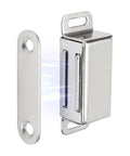 Stainless Steel Magnetic Cabinet Catches For Kitchen Doors Cupboards And Drawers No Slam Self Closing Hardware side view